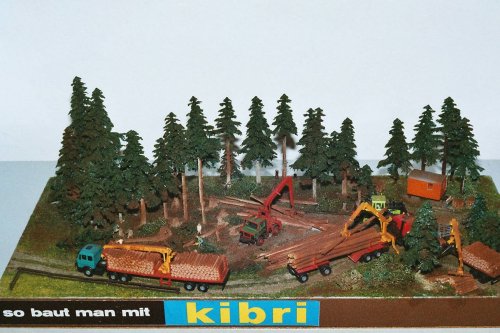 Diorama Holzeinschlag