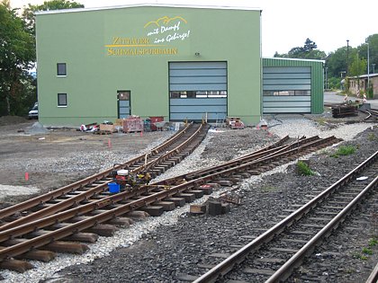 Gleisbau an der Wagenwerkstatt