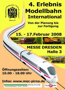 Plakat "Erlebnis Modellbahn" 2008