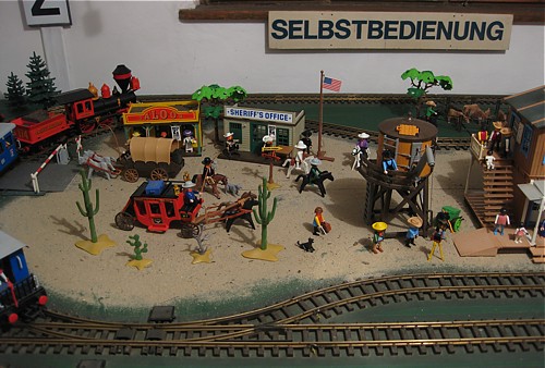 Bahnhof der Playmobil-Eisenbahn