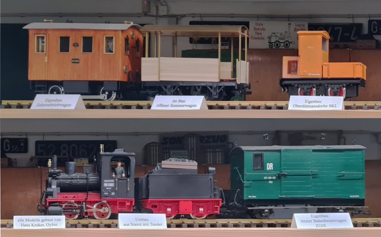 Gartenbahnmodelle zeigte unser Vereinsfreund Hans Kroker